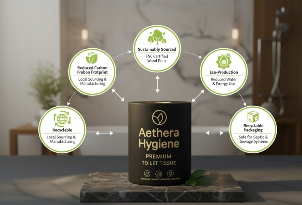 Aethera Hygiene spray with natural, eco-friendly, and certified ingredients.